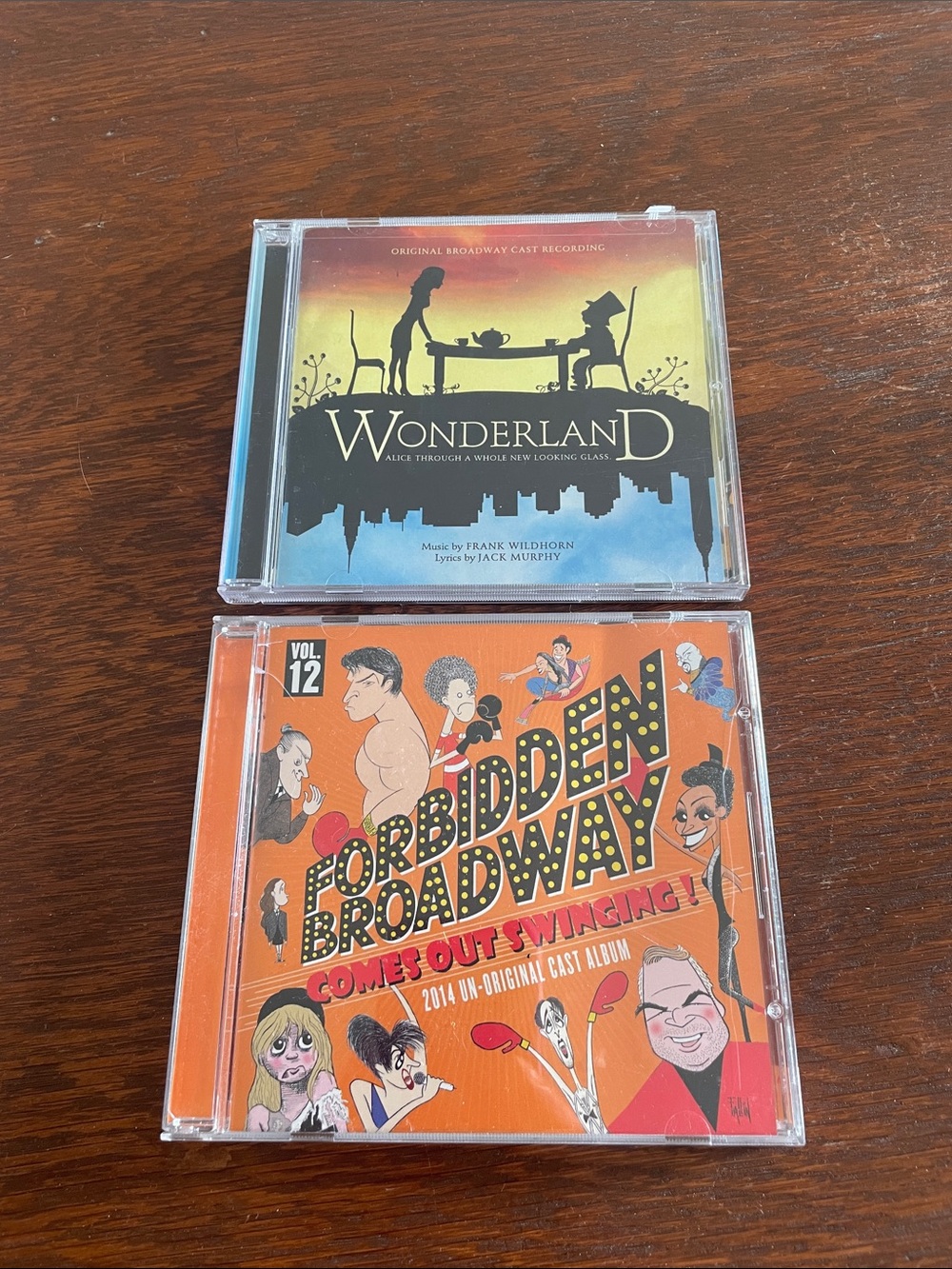 Wonderland & Forbidden Broadway CD Set- musical theatre